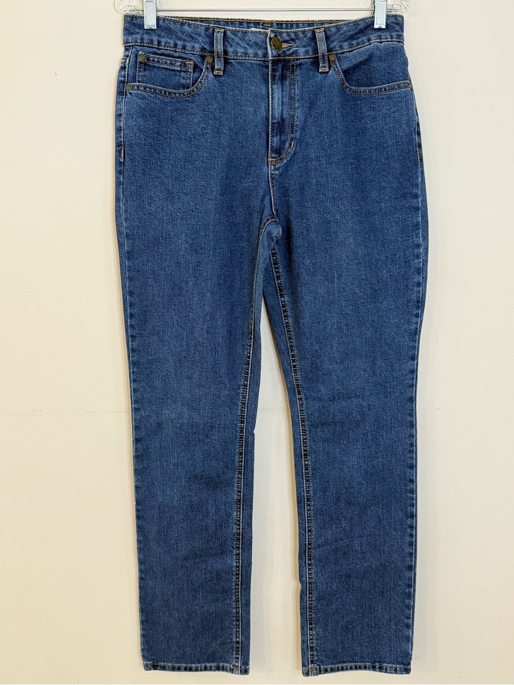 Blue Mountain straight leg denim jeans medium wash SZ 10